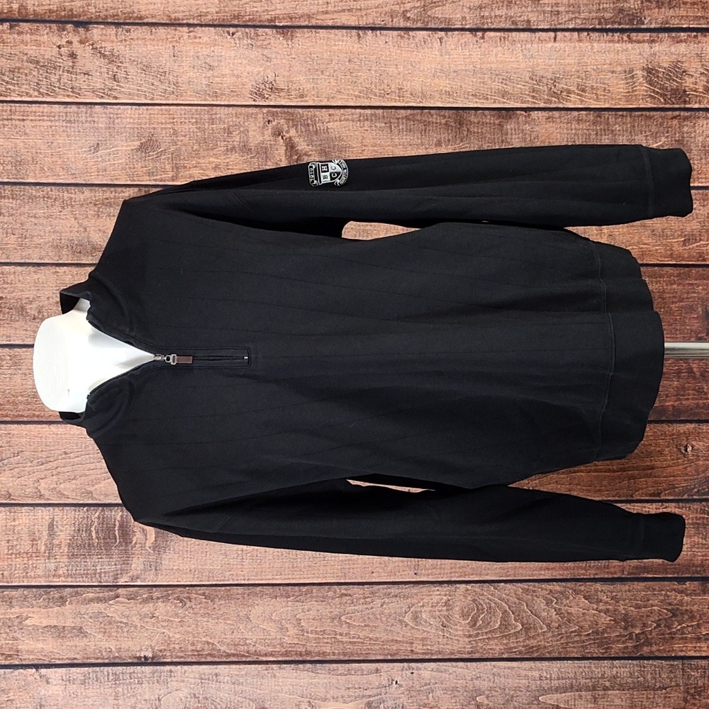 Fairway & Greene Barton Hills Mens Black Quarter Zip Pullover Sweatshirt